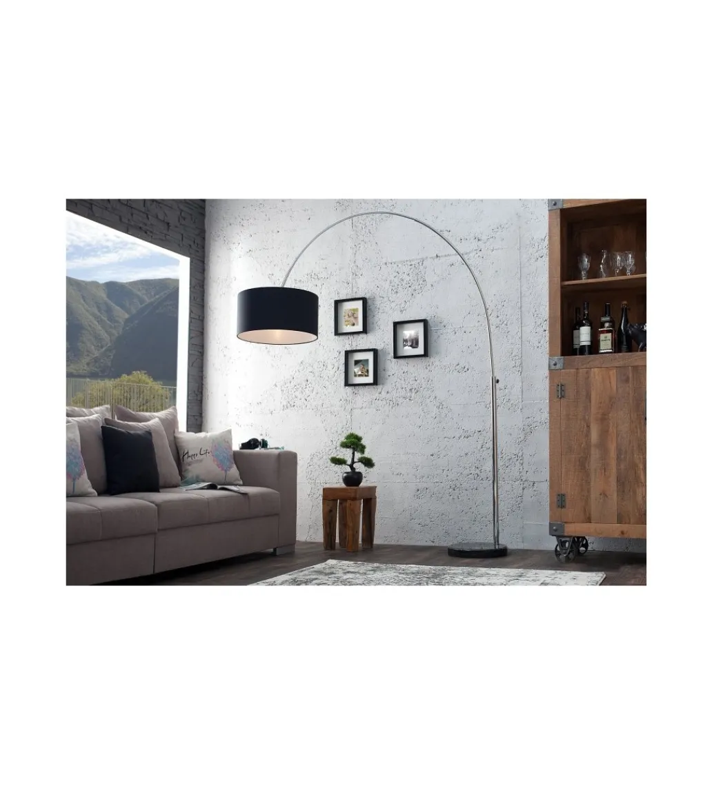 Lampa podłogowa Big Bow czarna*Invicta Interior