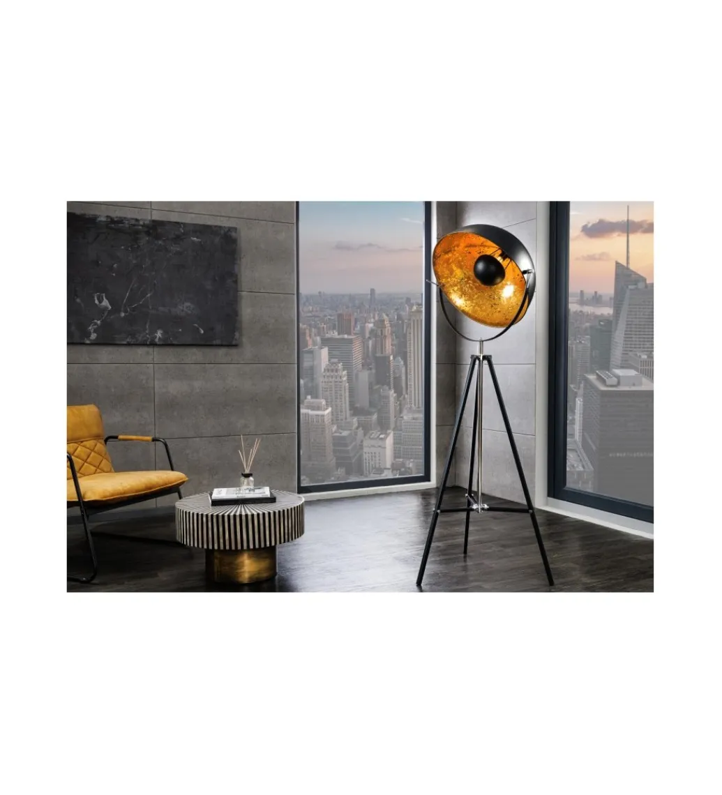 Lampa podłogowa Big Studio 160 cm czarno złota*Invicta Interior Sale