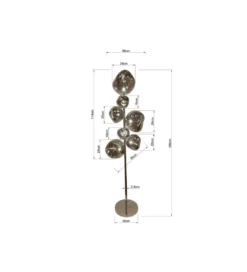 Lampa podłogowa BURBUJA 168 cm srebrna*KDesign Discount