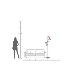 Lampa podłogowa CALOTTA ANTICO 177 cm*KDesign Online