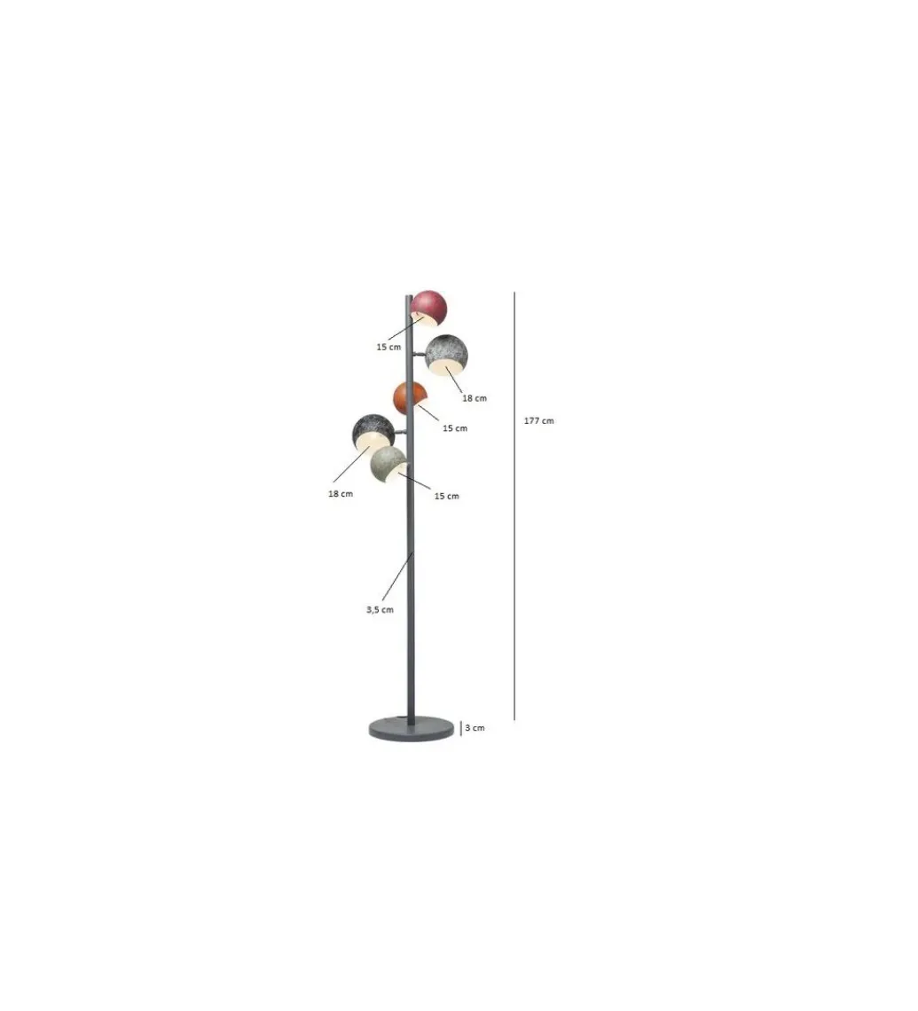 Lampa podłogowa CALOTTA ANTICO 177 cm*KDesign Online