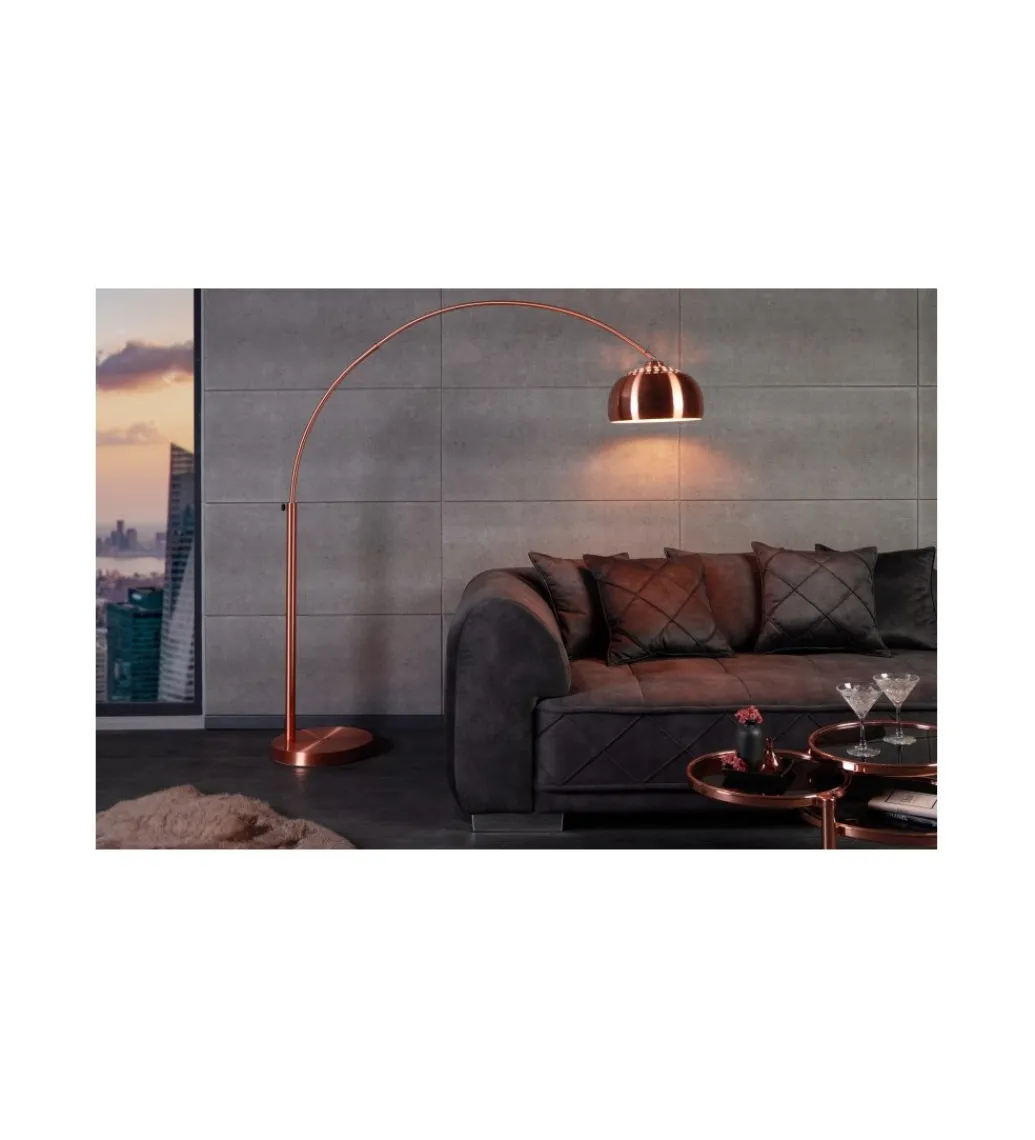 Lampa podłogowa 170-210 cm Big Bow miedziana rególowana*Invicta Interior Best