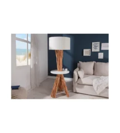 Lampa podłogowa Driftwood 153 cm biała*Invicta Interior Sale
