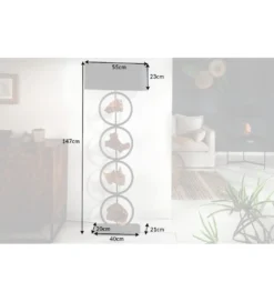Lampa podłogowa Elit 147 cm czarna*Invicta Interior - przedsprzedaż Clearance