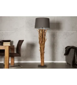 Lampa podłogowa Euphoria 175 cm szarobrązowa*Invicta Interior Best