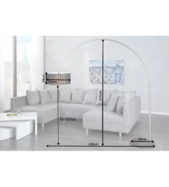 Lampa Podłogowa Extenso czarna*Invicta Interior New