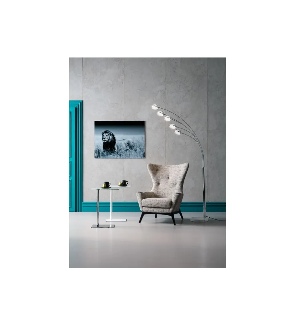 Lampa podłogowa FIVE FINGERS 201 cm srebrna*KDesign Hot