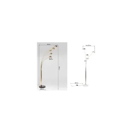 Lampa podłogowa FIVE FINGERS 215 cm złota*KDesign Discount