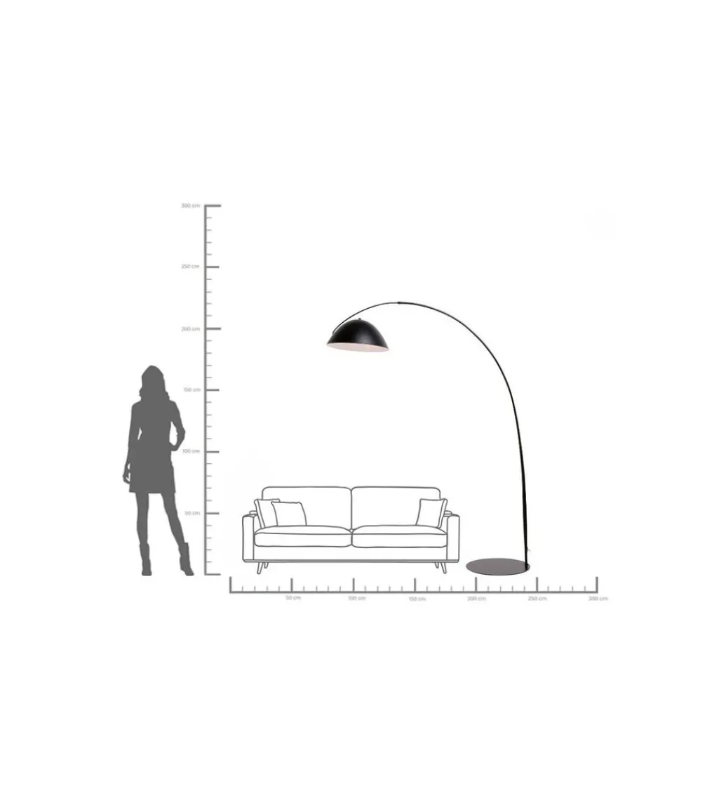 Lampa podłogowa FLIP 220 cm czarna*KDesign Best