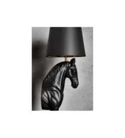 Lampa podłogowa Koń Horse Black Beauty czarna*Invicta Interior Discount