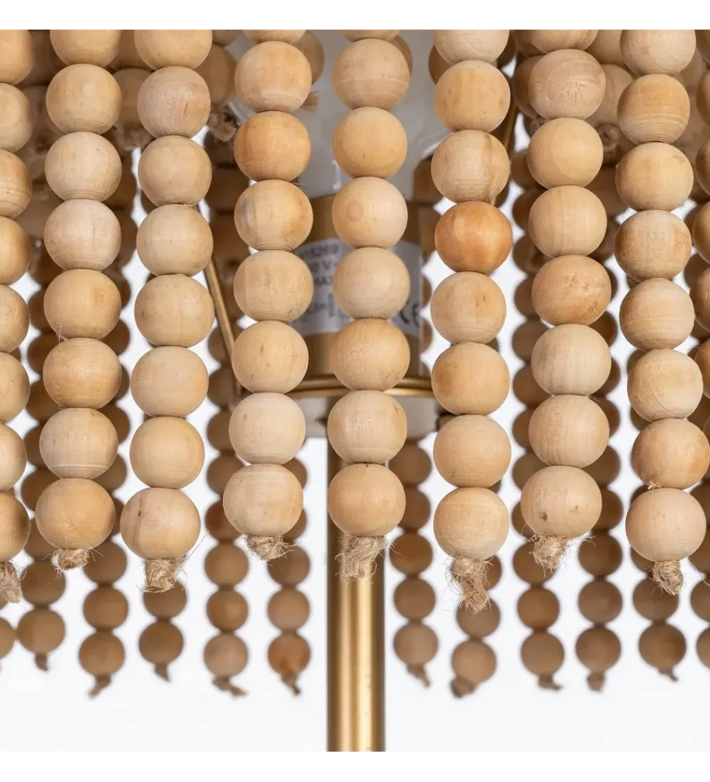 Lampa podłogowa KORGAL 152 cm naturalna złota*Zona-Design Online