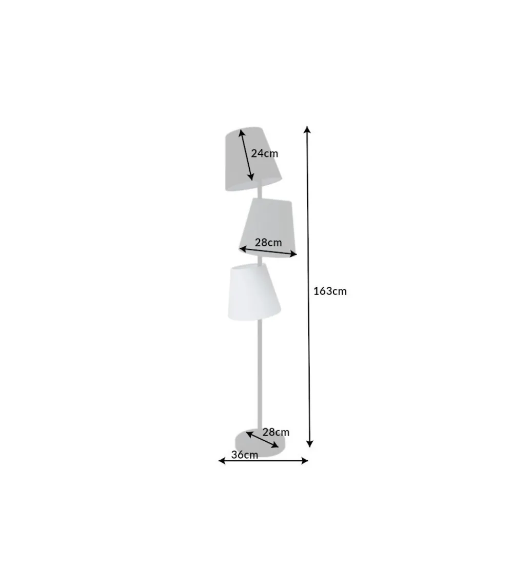 Lampa podłogowa Levels 163 cm*Invicta Interior New
