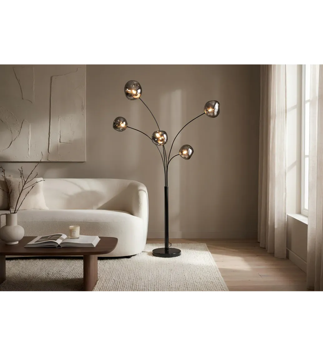 Lampa podłogowa LIQUID DIAMOND 202 cm szara*Invicta Interior Online