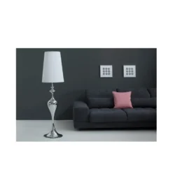 Lampa podłogowa Lucie 160cm biało srebrna*Invicta Interior Hot