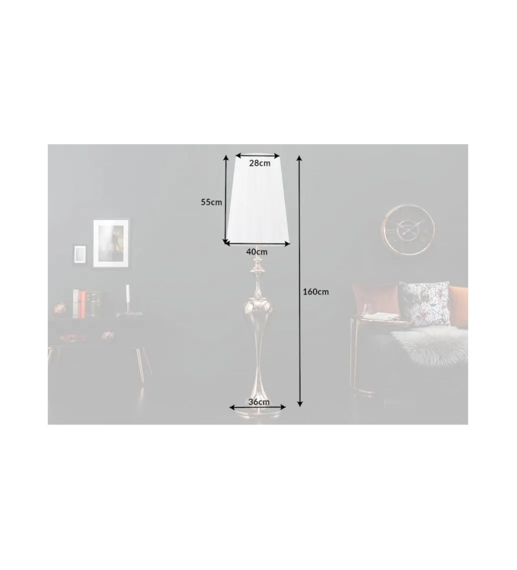 Lampa podłogowa Lucie czarna*Invicta Interior Online