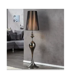 Lampa podłogowa Lucie czarna*Invicta Interior Online
