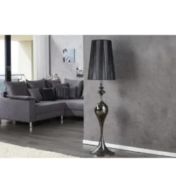 Lampa podłogowa Lucie czarna*Invicta Interior Online