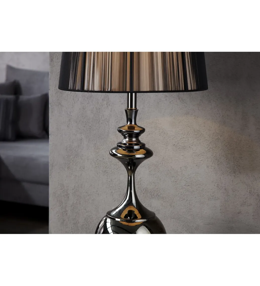 Lampa podłogowa Lucie czarna*Invicta Interior Online