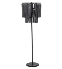 Lampa podłogowa LUTER 148 cm czarna*Exclusivas Clearance