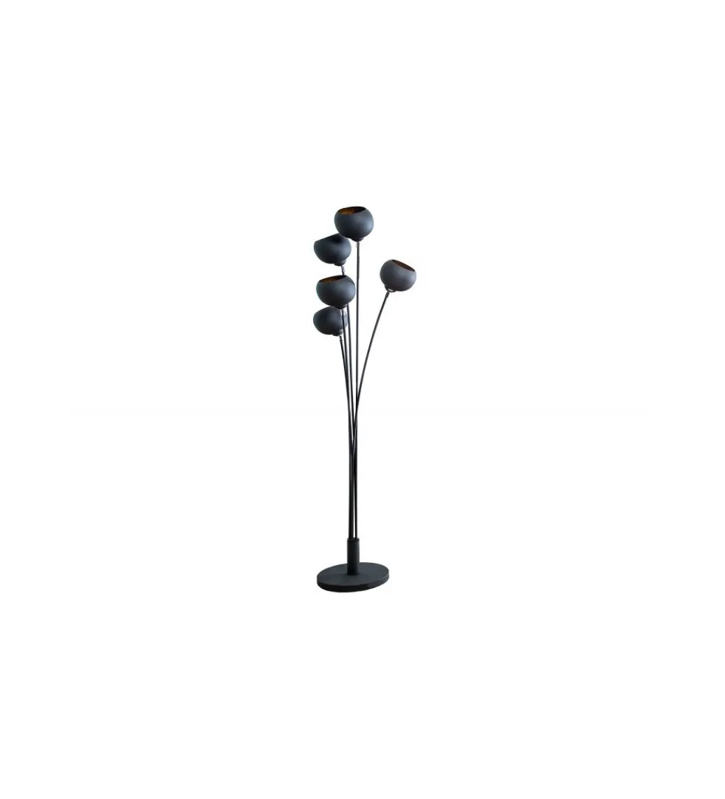 Lampa podłogowa Magma 170cm czarne złoto*Invicta Interior Online