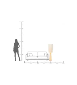 Lampa podłogowa MARLEEN 130 cm boucle beżowa*KDesign Online