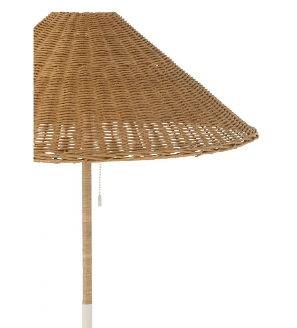 Lampa podłogowa MERTAN 154 cm rattan biała*J-Line Outlet