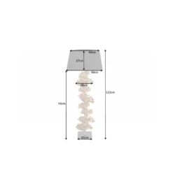 Lampa podłogowa Morella 122 cm srebrna*Invicta Interior