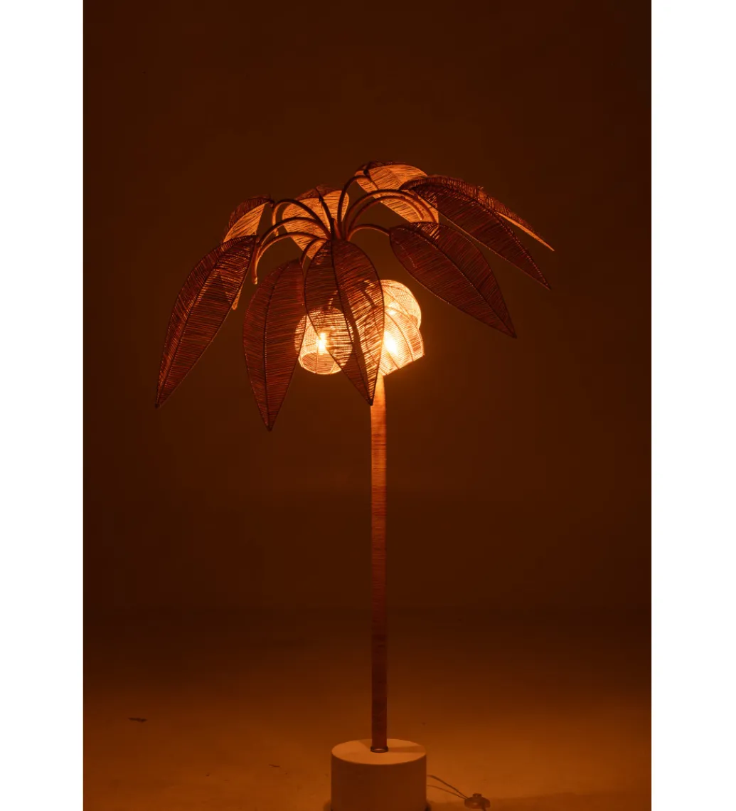 Lampa podłogowa PALMA KOKOSOWA 150 cm naturalna*J-Line Outlet