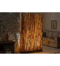 Lampa podłogowa Parave 180 cm longan naturalna*Invicta Interior Clearance