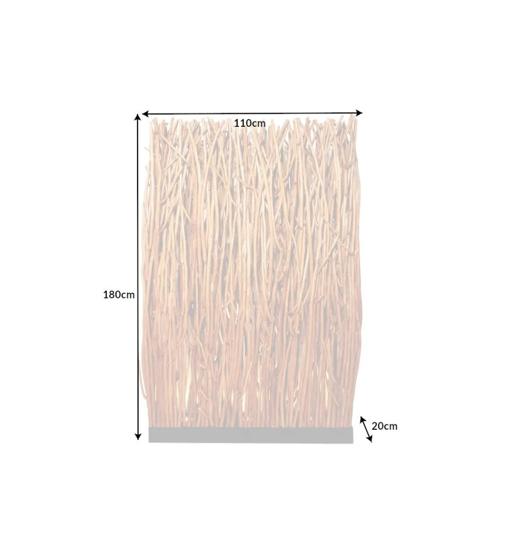 Lampa podłogowa Parave 180 cm longan naturalna*Invicta Interior Clearance