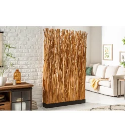 Lampa podłogowa Parave 180 cm longan naturalna*Invicta Interior Clearance