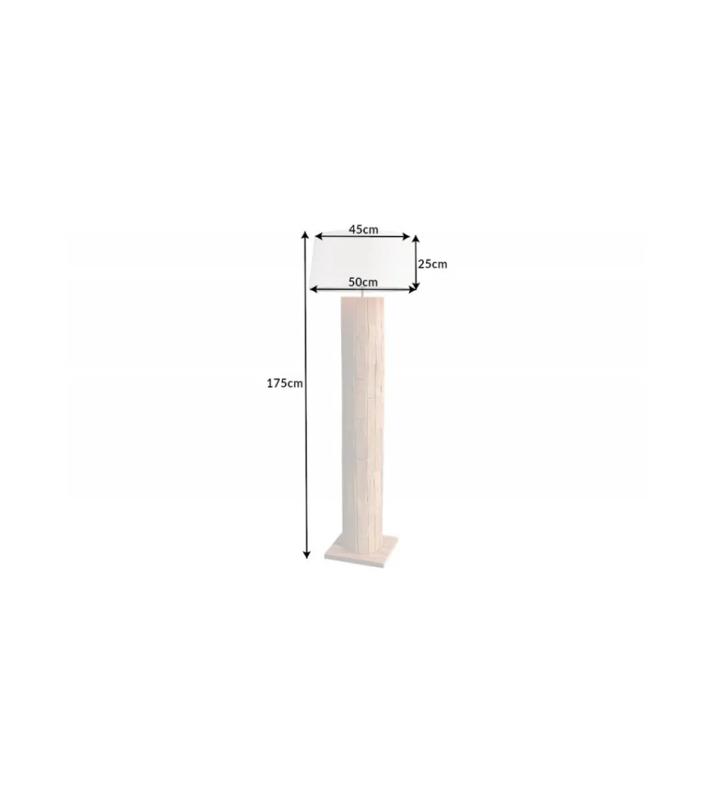 Lampa podłogowa PATRAS 175 cm beżowa*Invicta Interior Online