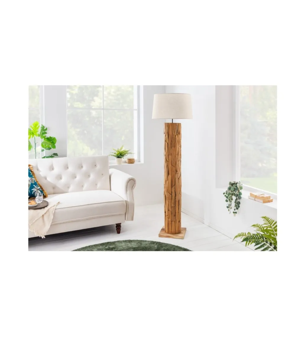 Lampa podłogowa PATRAS 175 cm beżowa*Invicta Interior Online