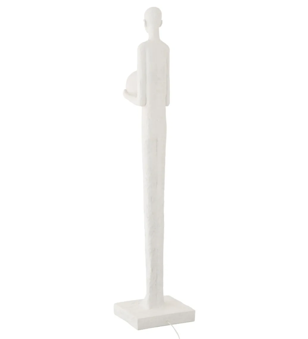 Lampa podłogowa PERSON 151 cm biała*J-Line Discount