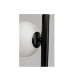 Lampa podłogowa SCALA BALLS 160 cm czarna z mlecznymi kloszami*KDesign Online
