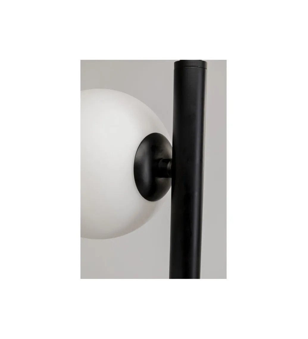Lampa podłogowa SCALA BALLS 160 cm czarna z mlecznymi kloszami*KDesign Online