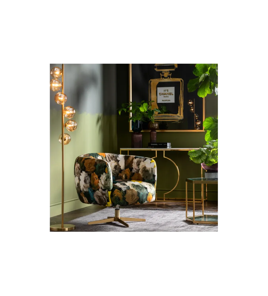 Lampa podłogowa SCALA BALLS 160 cm złota*KDesign Clearance
