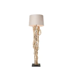 Lampa podłogowa SCULTRA drewno akacja*KDesign Best