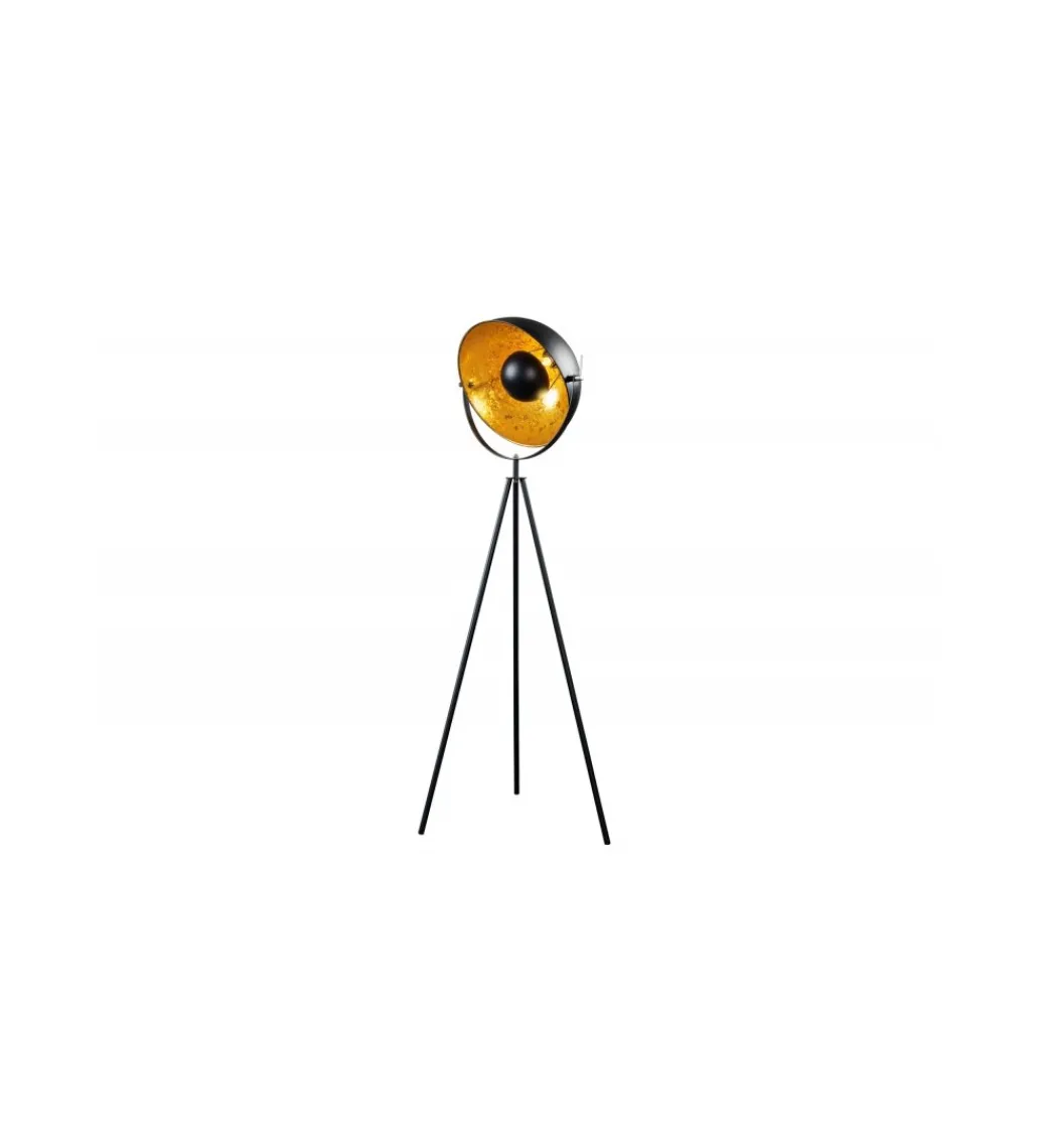 Lampa podłogowa Studio 140cm czarne złoto*Invicta Interior Outlet