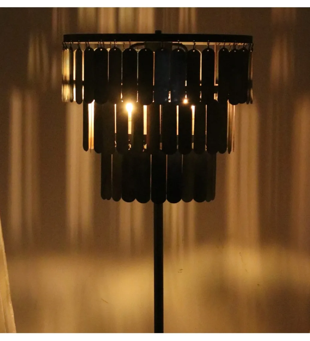 Lampa podłogowa TECHO 150 x 50 cm czarna*Exclusivas Best