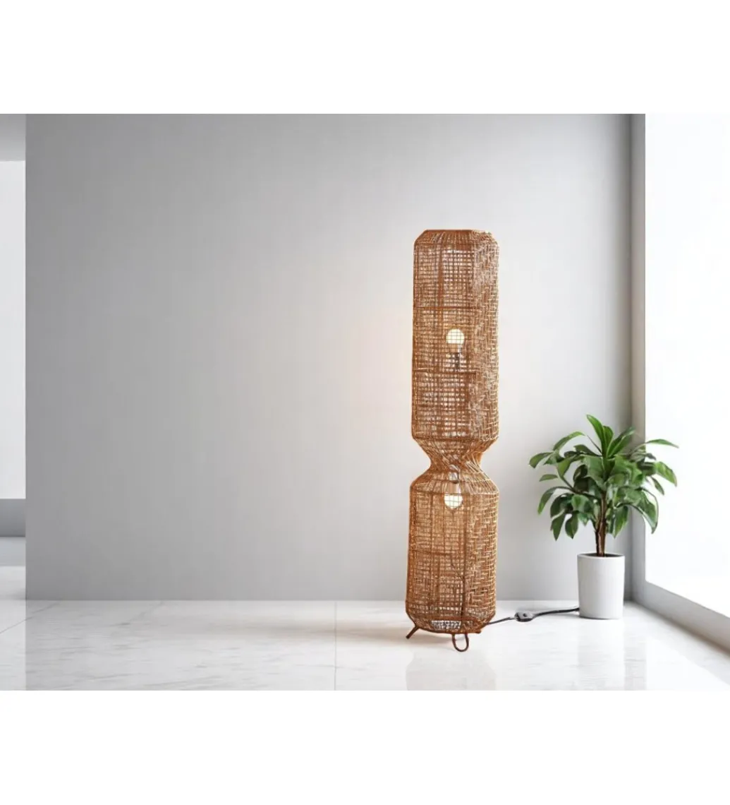 Lampa stojąca Aurora ratan 30 cm*Imeri Outlet