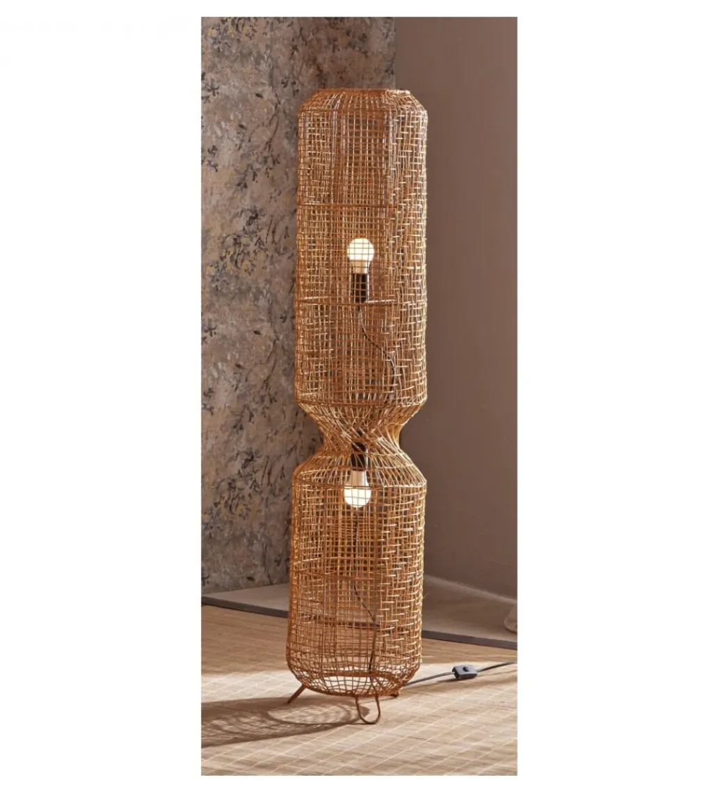 Lampa stojąca Aurora ratan 30 cm*Imeri Outlet