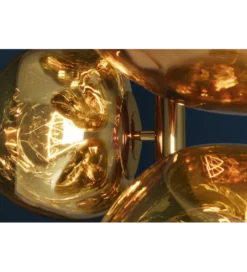 Lampa stojąca LIQUID DIAMOND 170 cm złota*Invicta Interior - przedsprzedaż