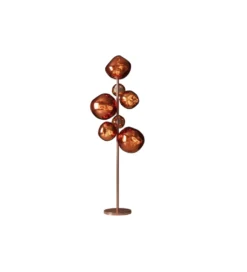 Lampa stojąca LIQUID DIAMOND 170 cm stalowa miedź*Invicta Interior - przedsprzedaż Online
