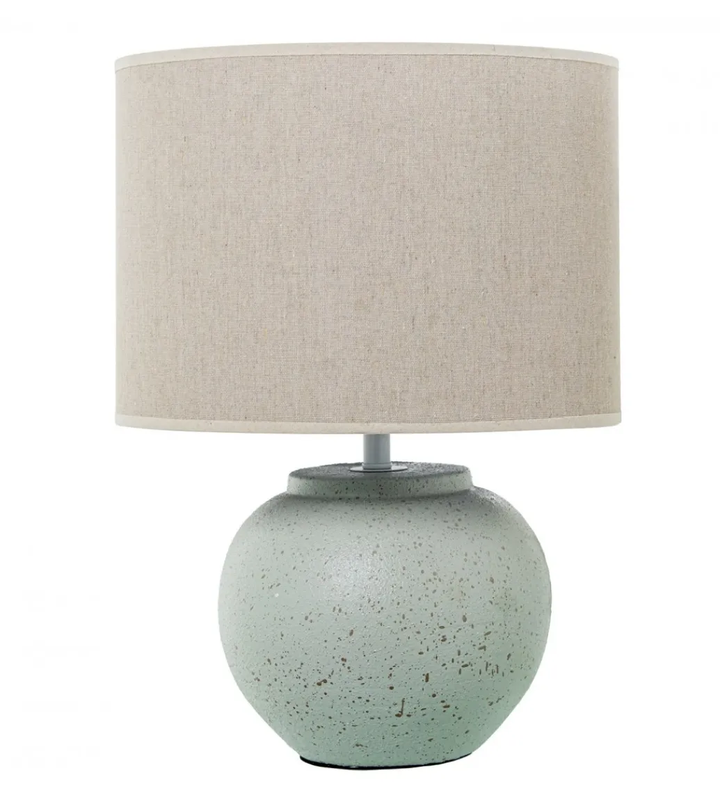 Lampa stołowa ABARLE ceramika antyczna biel*Exclusivas