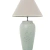 Lampa stołowa ABARMAL 57 cm ceramika antyczna biel*Exclusivas New