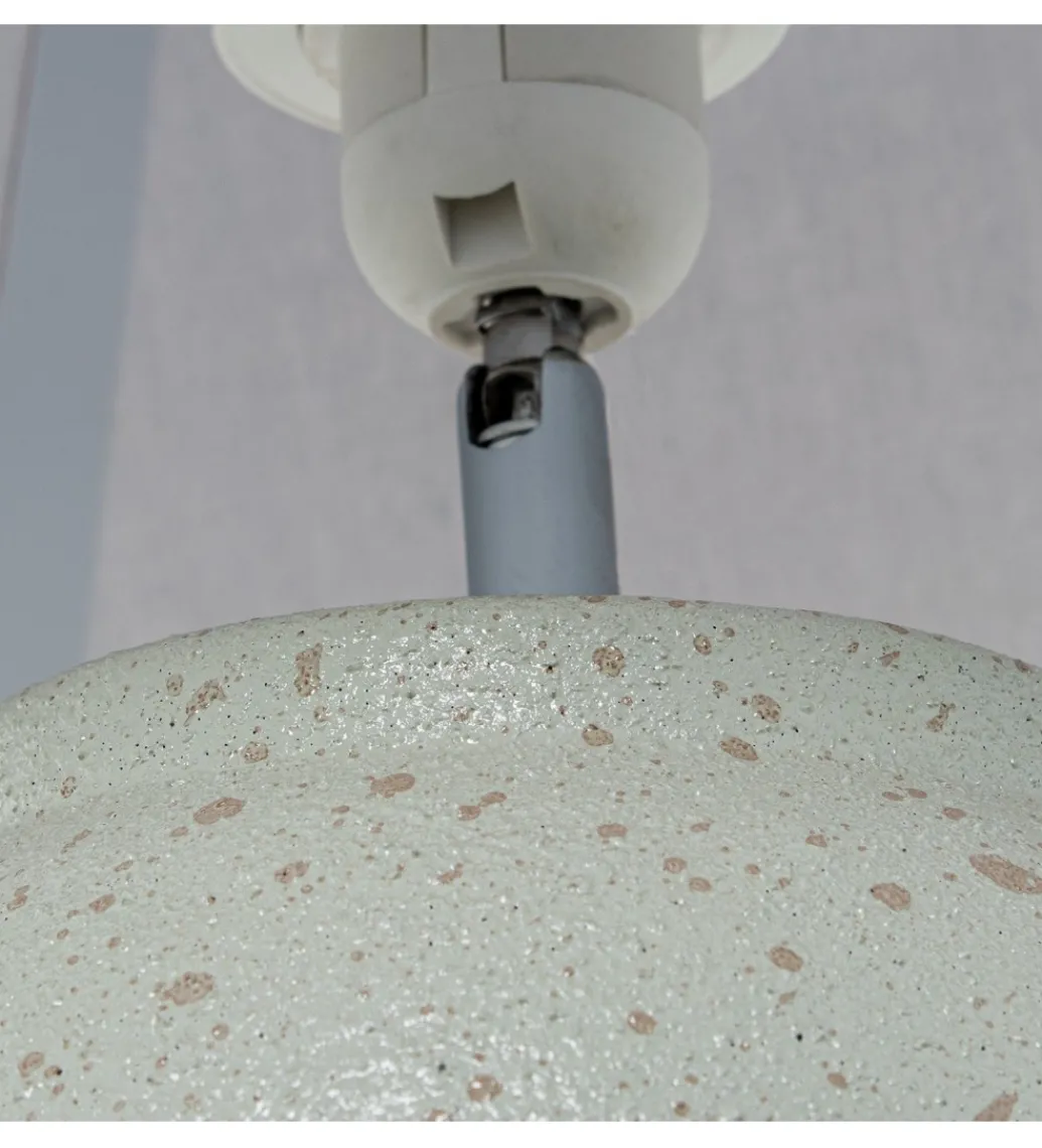 Lampa stołowa ABARMAL 57 cm ceramika antyczna biel*Exclusivas New
