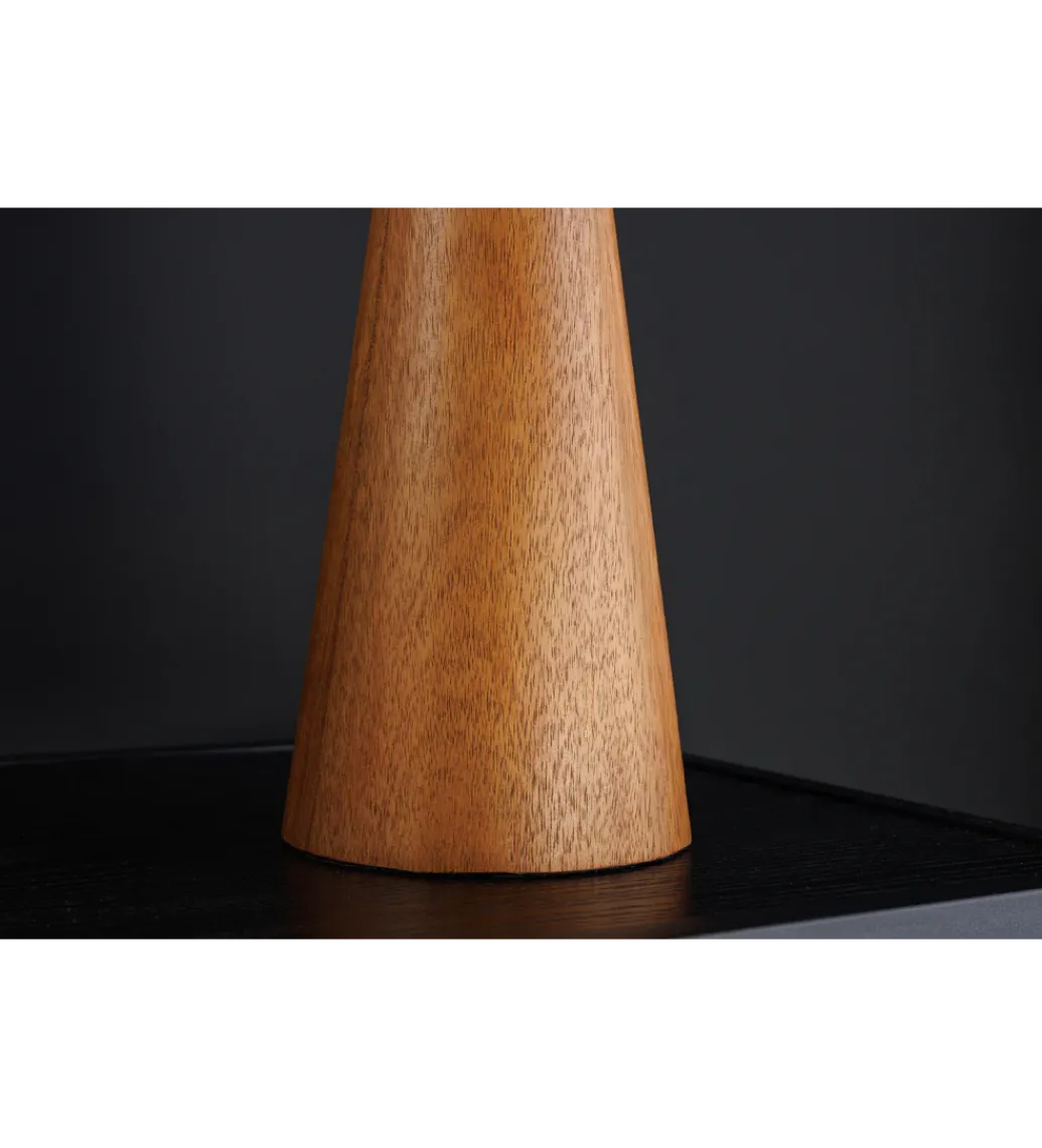 Lampa stołowa ALVA 36 cm drewno akacja*Invicta Interior - przedsprzedaż Discount
