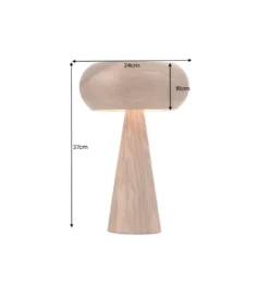 Lampa stołowa ALVA 36 cm drewno akacja*Invicta Interior - przedsprzedaż Discount