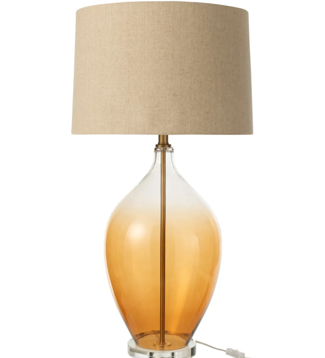Lampa stołowa AMBER 85 cm szklana*J-Line Discount